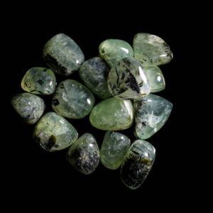 Shop Prehnite Stones & Crystals! Prehnite with Epidote Tumbled | Natural genuine stones & crystals in various shapes & sizes. Buy raw cut, tumbled, or polished gemstones for making jewelry or crystal healing energy vibration raising reiki stones. #crystals #gemstones #crystalhealing #crystalsandgemstones #energyhealing #affiliate #ad