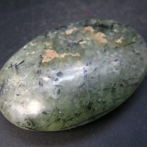 Shop Tumbled Prehnite Crystals & Pocket Stones! Unusual Green Prehnite Prenite Palm Tumbled Stone from Australia – 2.8" | Natural genuine stones & crystals in various shapes & sizes. Buy raw cut, tumbled, or polished gemstones for making jewelry or crystal healing energy vibration raising reiki stones. #crystals #gemstones #crystalhealing #crystalsandgemstones #energyhealing #affiliate #ad
