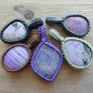 Shop Sugilite Necklaces! Purple Sugilite necklace / Yoga teacher gift spiritual amulet | Natural genuine Sugilite necklaces. Buy crystal jewelry, handmade handcrafted artisan jewelry for women.  Unique handmade gift ideas. #jewelry #beadednecklaces #beadedjewelry #gift #shopping #handmadejewelry #fashion #style #product #necklaces #affiliate #ad
