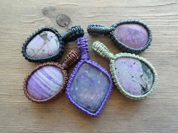 Purple Sugilite Necklace / Yoga Teacher Gift Spiritual Amulet