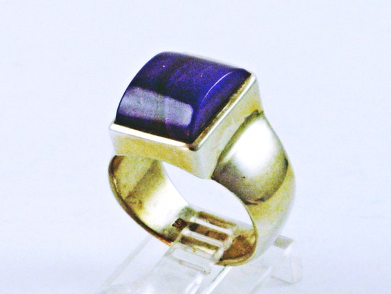 Purple Sugilite Ring, Purple Gemstone Ring, Rare Sugilite Purple, African Sugilite Gem, Sterling Silver Ring, Metaphysical Stone Healing Gem