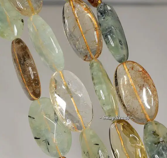 26x16mm Mix Quartz Gemstone Faceted Oval Loose Beads 7 Inch Half Strand Lot 1,2 And 6 (90191071-b34-563)