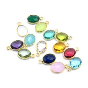 Shop Quartz Crystal Round Beads! Round Charms | Oval Pendants | 10mm Gold Plated Hydro Quartz Bezels | Birthstone Charms | Bezel Pendant | Earring Components | Natural genuine round Quartz beads for beading and jewelry making.  #jewelry #beads #beadedjewelry #diyjewelry #jewelrymaking #beadstore #beading #affiliate #ad