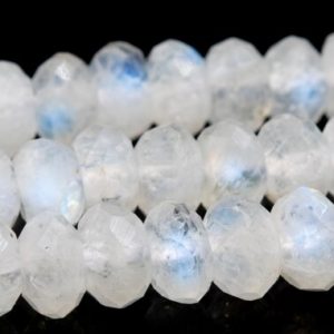 Shop Rainbow Moonstone Rondelle Beads! 7x4MM Translucent Rainbow Moonstone Beads India Grade AA+ Genuine Natural Gemstone Rondelle Loose Beads 15"/7.5" Bulk Lot Options (111871) | Natural genuine rondelle Rainbow Moonstone beads for beading and jewelry making.  #jewelry #beads #beadedjewelry #diyjewelry #jewelrymaking #beadstore #beading #affiliate #ad