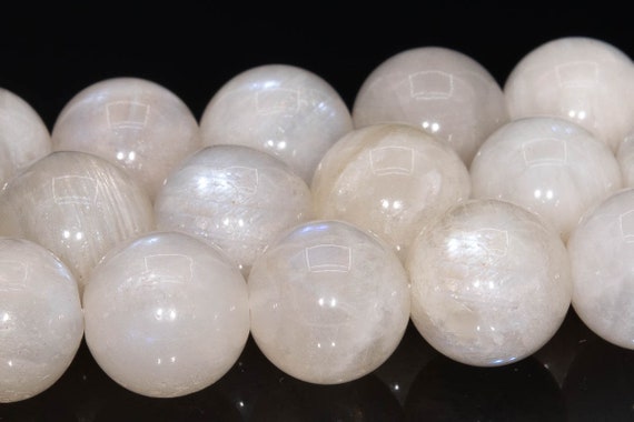 11-12mm Milky Rainbow Moonstone Beads Grade A Genuine Natural Gemstone Half Strand Round Loose Beads 7.5" Bulk Lot Options (110767h-3244)