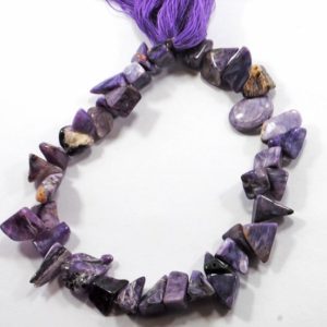 Shop Charoite Chip & Nugget Beads! Rare Natural Charoite, Smooth Rough Nugget Shape Gemstone Beads, 7X5-13X8mm Approx, Handmade polished Charoite Beads 8 Inch Strand | Natural genuine chip Charoite beads for beading and jewelry making.  #jewelry #beads #beadedjewelry #diyjewelry #jewelrymaking #beadstore #beading #affiliate #ad