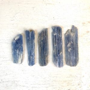 Shop Kyanite Points & Wands! Raw Blue Kyanite Wands – 5 Piece Lot of High Quality Gemstones – Brilliant Blue, Good Clarity, Shard Specimens -Size Small – 28 Gram Weight | Natural genuine stones & crystals in various shapes & sizes. Buy raw cut, tumbled, or polished gemstones for making jewelry or crystal healing energy vibration raising reiki stones. #crystals #gemstones #crystalhealing #crystalsandgemstones #energyhealing #affiliate #ad