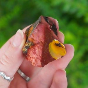 Raw Mookaite Jasper Crystal (Rough Jasper Stone) | Natural genuine stones & crystals in various shapes & sizes. Buy raw cut, tumbled, or polished gemstones for making jewelry or crystal healing energy vibration raising reiki stones. #crystals #gemstones #crystalhealing #crystalsandgemstones #energyhealing #affiliate #ad