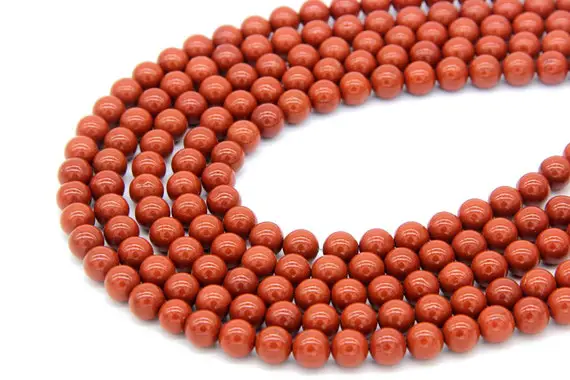 Red Jasper Beads 4mm 6mm 8mm A Quality Red Marble Beads Red Gemstones Mala Beads Mala Necklace Bracelet Beads Red Jasper Jewelry Supplies