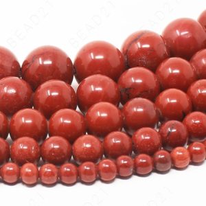 Red Jasper Beads Natural Gemstone Round Loose – 4mm 6mm 8mm 10mm 12mm – 15.5" Strand | Natural genuine round Red Jasper beads for beading and jewelry making.  #jewelry #beads #beadedjewelry #diyjewelry #jewelrymaking #beadstore #beading #affiliate #ad