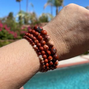 Shop Red Jasper Bracelets! Red Jasper bracelet #2 – 4mm, 6mm, 8mm or 10mm beads – protection, grounding, dream recall aura cleansing | Natural genuine Red Jasper bracelets. Buy crystal jewelry, handmade handcrafted artisan jewelry for women.  Unique handmade gift ideas. #jewelry #beadedbracelets #beadedjewelry #gift #shopping #handmadejewelry #fashion #style #product #bracelets #affiliate #ad