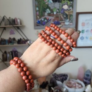 Red jasper bead bracelet, 8mm Round crystals, Stone bracelet | Natural genuine Red Jasper bracelets. Buy crystal jewelry, handmade handcrafted artisan jewelry for women.  Unique handmade gift ideas. #jewelry #beadedbracelets #beadedjewelry #gift #shopping #handmadejewelry #fashion #style #product #bracelets #affiliate #ad