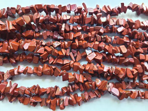 Red Jasper Chip Beads, 4-8mm | 1/2oz 1oz, 2oz Natural Pre-drilled Red Jasper Beads, Jewelry, Mosaics, Gemstone Trees, Wire Wrapping, Macrame