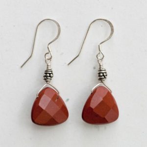 Shop Red Jasper Jewelry! Red Jasper Earrings | Natural genuine Red Jasper jewelry. Buy crystal jewelry, handmade handcrafted artisan jewelry for women.  Unique handmade gift ideas. #jewelry #beadedjewelry #beadedjewelry #gift #shopping #handmadejewelry #fashion #style #product #jewelry #affiliate #ad