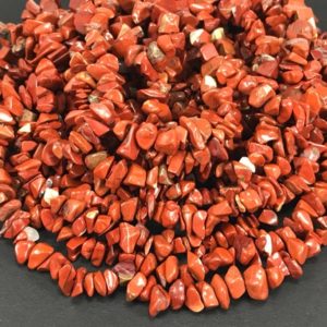 Red Jasper Chip Beads, 35-inch Strand, Approx 4-9mm, Small to Medium Natural Gemstone Red Chips, Jewelry Supply, Holiday Gift Mothers Day | Natural genuine chip Red Jasper beads for beading and jewelry making.  #jewelry #beads #beadedjewelry #diyjewelry #jewelrymaking #beadstore #beading #affiliate #ad