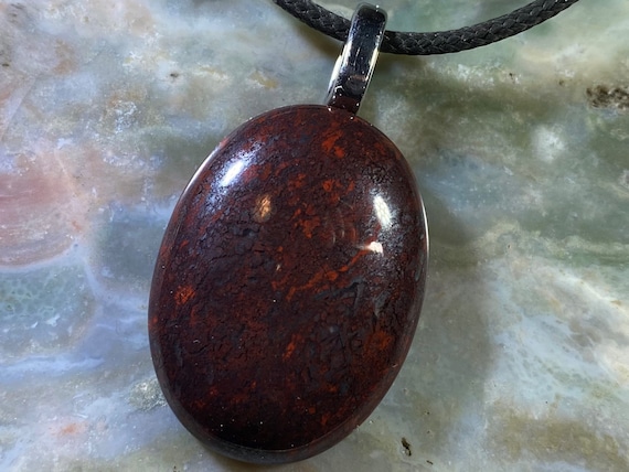 Red Jasper Healing Stone Necklace With Positive Energy!