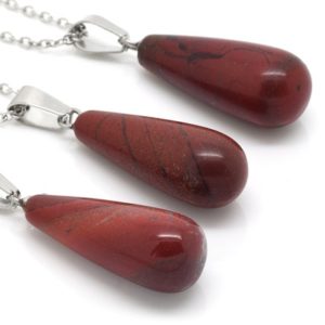 Shop Red Jasper Necklaces! Red Jasper Necklace with Stainless Steel Chain, Natural Gemstone Drop Pendant Jewelry | Natural genuine Red Jasper necklaces. Buy crystal jewelry, handmade handcrafted artisan jewelry for women.  Unique handmade gift ideas. #jewelry #beadednecklaces #beadedjewelry #gift #shopping #handmadejewelry #fashion #style #product #necklaces #affiliate #ad