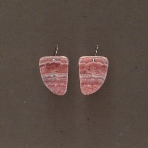 Shop Rhodochrosite Earrings! Rhodochrosite And Sterling Silver Earrings Handmade By Chris Hay | Natural genuine Rhodochrosite earrings. Buy crystal jewelry, handmade handcrafted artisan jewelry for women.  Unique handmade gift ideas. #jewelry #beadedearrings #beadedjewelry #gift #shopping #handmadejewelry #fashion #style #product #earrings #affiliate #ad
