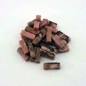 Shop Rhodochrosite Bead Shapes! rhodochrosite gemstone,pink marble stone,13 mm pink square tube beads,rhodochrosite beads,tube spacers,4 semi precious marbled black beads | Natural genuine other-shape Rhodochrosite beads for beading and jewelry making.  #jewelry #beads #beadedjewelry #diyjewelry #jewelrymaking #beadstore #beading #affiliate #ad