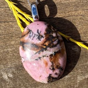Shop Rhodonite Necklaces! Rhodonite Healing Stone Necklace with Positive Healing Energy! | Natural genuine Rhodonite necklaces. Buy crystal jewelry, handmade handcrafted artisan jewelry for women.  Unique handmade gift ideas. #jewelry #beadednecklaces #beadedjewelry #gift #shopping #handmadejewelry #fashion #style #product #necklaces #affiliate #ad