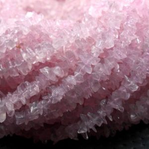 Shop Rose Quartz Chip & Nugget Beads! 16" Natural Rose Quartz Chips, Rose Quartz Bead, Uncut Beads,5-6 MM Beads,Polished Smooth Beads,Making Jewelry, Quartz Stone,Wholesale Rate | Natural genuine chip Rose Quartz beads for beading and jewelry making.  #jewelry #beads #beadedjewelry #diyjewelry #jewelrymaking #beadstore #beading #affiliate #ad