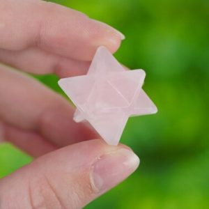 Shop Rose Quartz Shapes! Rose Quartz Crystal Merkaba 20mm | Natural genuine stones & crystals in various shapes & sizes. Buy raw cut, tumbled, or polished gemstones for making jewelry or crystal healing energy vibration raising reiki stones. #crystals #gemstones #crystalhealing #crystalsandgemstones #energyhealing #affiliate #ad