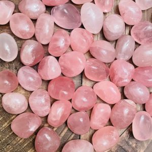 Shop Tumbled Rose Quartz Crystals & Pocket Stones! Rose Quartz Crystal (1)  Rose Quartz Stone, High Quality Tumbled Rose Quartz,  Pink Rose Quartz | Natural genuine stones & crystals in various shapes & sizes. Buy raw cut, tumbled, or polished gemstones for making jewelry or crystal healing energy vibration raising reiki stones. #crystals #gemstones #crystalhealing #crystalsandgemstones #energyhealing #affiliate #ad