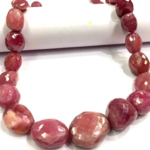 Shop Ruby Chip & Nugget Beads! Extremely Beautiful~~Natural Ruby Nuggets Shape Beads Large Size Faceted Nuggets Beads Gorgeous Great Luster Ruby Nuggets Gemstone Beads. | Natural genuine chip Ruby beads for beading and jewelry making.  #jewelry #beads #beadedjewelry #diyjewelry #jewelrymaking #beadstore #beading #affiliate #ad
