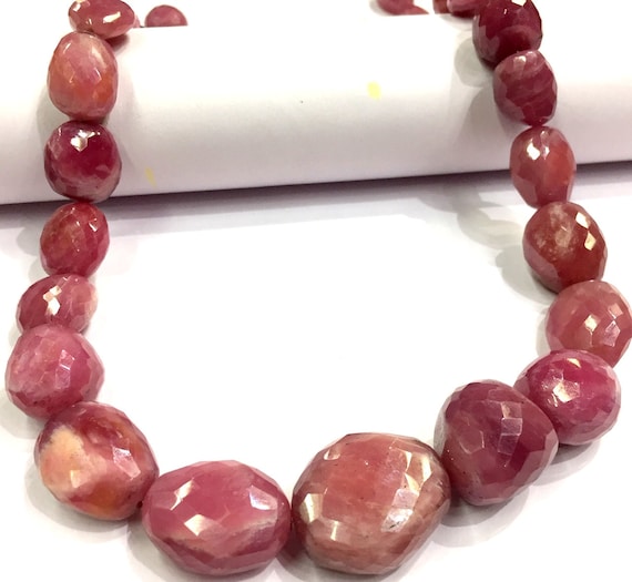Extremely Beautiful~~natural Ruby Nuggets Shape Beads Large Size Faceted Nuggets Beads Gorgeous Great Luster Ruby Nuggets Gemstone Beads.