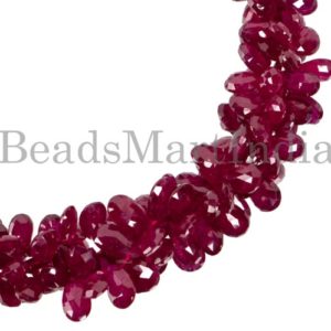 Shop Ruby Faceted Beads! New Arrival Extremely Rare Mozambique Ruby Faceted Pear Shape Beads, 4X5.5-5X9.5mm Ruby Faceted beads, Mozambique Ruby Beads, Precious Ruby | Natural genuine faceted Ruby beads for beading and jewelry making.  #jewelry #beads #beadedjewelry #diyjewelry #jewelrymaking #beadstore #beading #affiliate #ad