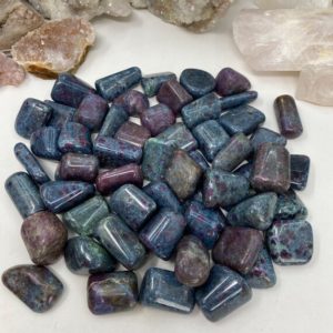 Shop Tumbled Kyanite Crystals & Pocket Stones! Ruby Kyanite Tumbles, ruby tumble, kyanite tumble, ruby kyanite, ruby, kyanite, tumbled kyanite, tumbled ruby, kyanite stone, ruby stone | Natural genuine stones & crystals in various shapes & sizes. Buy raw cut, tumbled, or polished gemstones for making jewelry or crystal healing energy vibration raising reiki stones. #crystals #gemstones #crystalhealing #crystalsandgemstones #energyhealing #affiliate #ad