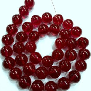 Shop Ruby Necklaces! Extremely Rare~~Ruby Corundum Smooth Round Beads 12.MM Ruby Gemstone Beads Necklace Smooth Polished Ruby Round Beads~Gift For Christmas. | Natural genuine Ruby necklaces. Buy crystal jewelry, handmade handcrafted artisan jewelry for women.  Unique handmade gift ideas. #jewelry #beadednecklaces #beadedjewelry #gift #shopping #handmadejewelry #fashion #style #product #necklaces #affiliate #ad