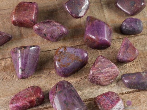 Ruby Tumbled Crystals - Crystal Healing, Pocket Stone, Unique Gift, Tumbled Stones, E0856