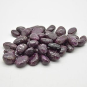 Shop Tumbled Ruby Crystals & Pocket Stones! Ruby Tumbled Pebble Stones –  4 Count | Natural genuine stones & crystals in various shapes & sizes. Buy raw cut, tumbled, or polished gemstones for making jewelry or crystal healing energy vibration raising reiki stones. #crystals #gemstones #crystalhealing #crystalsandgemstones #energyhealing #affiliate #ad