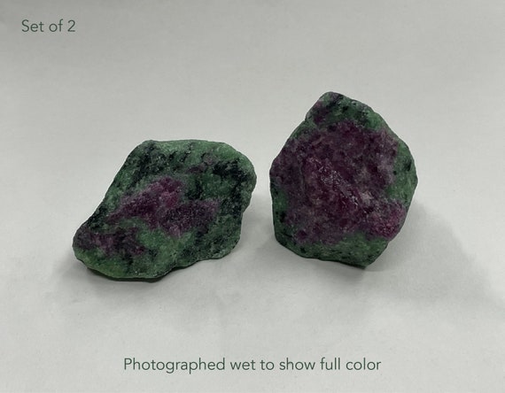 Ruby Zoisite Crystal Anyolite Mineral Specimen Natural Raw Healing Crystal