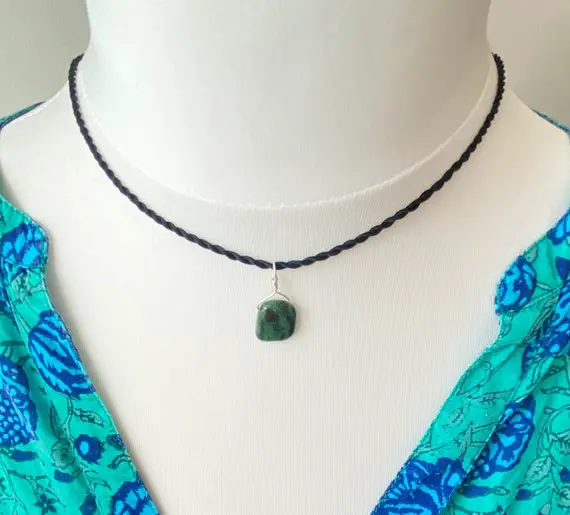 Ruby Zoisite - Little Rock Of Positive Energy - Gemstone Necklace