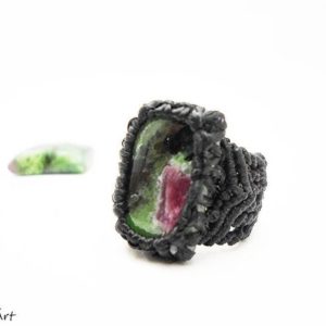Shop Ruby Zoisite Rings! Ruby ring, ruby zoisite ring, promise ring, ruby zoisite jewelry, ruby anyolite, chakra jewellery, anyolite ring | Natural genuine Ruby Zoisite rings, simple unique handcrafted gemstone rings. #rings #jewelry #shopping #gift #handmade #fashion #style #affiliate #ad