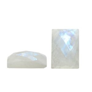 Shop Rainbow Moonstone Cabochons! SALE – Rainbow Moonstone Faceted Cabochon – Rectangle – 13x18mm – Checkercut – Gemstone Wholesale – DIY – 1 Cab | Natural genuine stones & crystals in various shapes & sizes. Buy raw cut, tumbled, or polished gemstones for making jewelry or crystal healing energy vibration raising reiki stones. #crystals #gemstones #crystalhealing #crystalsandgemstones #energyhealing #affiliate #ad
