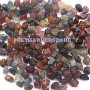 Shop Raw & Rough Sapphire Stones! Multi Sapphire Chunk 6-8 MM Raw, 50 Pieces Natural Multi Sapphire Gemstone, Sapphire Raw Crystal Gemstone, Multi Sapphire Raw, Awesome Rough | Natural genuine stones & crystals in various shapes & sizes. Buy raw cut, tumbled, or polished gemstones for making jewelry or crystal healing energy vibration raising reiki stones. #crystals #gemstones #crystalhealing #crystalsandgemstones #energyhealing #affiliate #ad