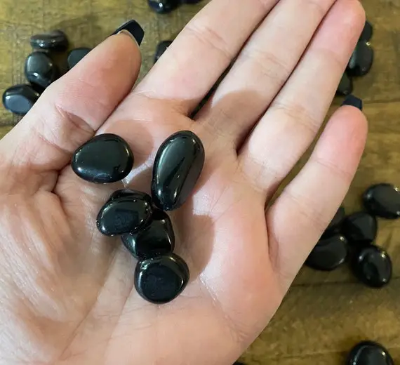 Set Of 5 Obsidian Tumbles