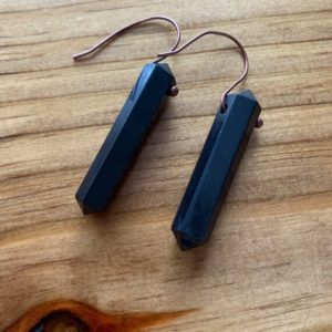 Shop Shungite Earrings! Shungite earrings | Natural genuine Shungite earrings. Buy crystal jewelry, handmade handcrafted artisan jewelry for women.  Unique handmade gift ideas. #jewelry #beadedearrings #beadedjewelry #gift #shopping #handmadejewelry #fashion #style #product #earrings #affiliate #ad