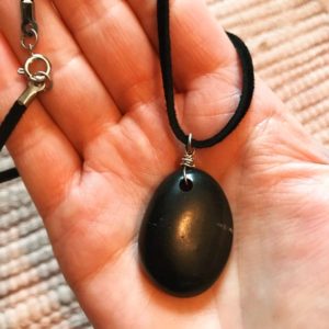 Shungite Necklace • Radiation Protection • EMF Protection • Banishing • Grounding • Strength • Anti Inflammatory • | Natural genuine Array necklaces. Buy crystal jewelry, handmade handcrafted artisan jewelry for women.  Unique handmade gift ideas. #jewelry #beadednecklaces #beadedjewelry #gift #shopping #handmadejewelry #fashion #style #product #necklaces #affiliate #ad