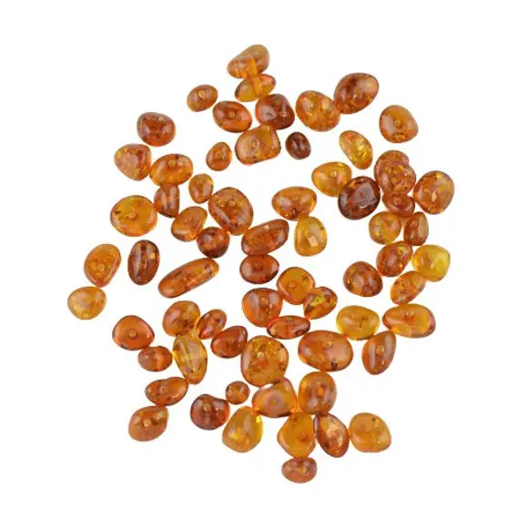 Simple Amber Beads, Baltic Amber Beads For Jewelry Making, Loose Beads, Chips Beads, 30 Beads