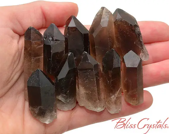 1 Xl Rough Smoky Quartz Point Healing Crystal And Stone Smokey Natual Point Feng Shui Reiki Wicca Gem Wand Gift Quartz Crystal #sq10