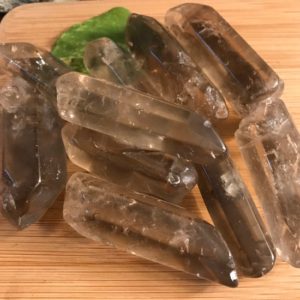 Shop Smoky Quartz Stones & Crystals! Polished Smoky Quartz Crystal Points Gift Bag | Natural genuine stones & crystals in various shapes & sizes. Buy raw cut, tumbled, or polished gemstones for making jewelry or crystal healing energy vibration raising reiki stones. #crystals #gemstones #crystalhealing #crystalsandgemstones #energyhealing #affiliate #ad