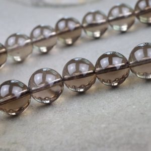 Smoky Quartz Crystal Beads Natural Smoky Quartz Round Beads Wholesale 4mm 6mm 8mm 10mm 12mm 14mm 16mm 18mm 20mm Beads 15" Strand | Natural genuine round Gemstone beads for beading and jewelry making.  #jewelry #beads #beadedjewelry #diyjewelry #jewelrymaking #beadstore #beading #affiliate #ad
