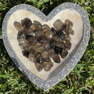 Shop Tumbled Smoky Quartz Crystals & Pocket Stones! Smoky Quartz Tumbles | Natural genuine stones & crystals in various shapes & sizes. Buy raw cut, tumbled, or polished gemstones for making jewelry or crystal healing energy vibration raising reiki stones. #crystals #gemstones #crystalhealing #crystalsandgemstones #energyhealing #affiliate #ad