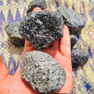 Shop Raw & Rough Obsidian Stones! Snowflake Obsidian Raw Stone: balance to the body and mind, raw energy of the Earth, dissolve blockages and tension; guardian spirits | Natural genuine stones & crystals in various shapes & sizes. Buy raw cut, tumbled, or polished gemstones for making jewelry or crystal healing energy vibration raising reiki stones. #crystals #gemstones #crystalhealing #crystalsandgemstones #energyhealing #affiliate #ad