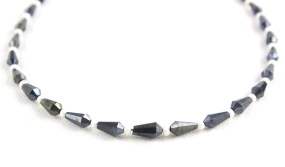 Beautiful 1 Strand Black Spinel Fancy Faceted Beads Size 2x4-3x6 Mm Approx 8" Long,spinel Faceted Beads,wholesale Price