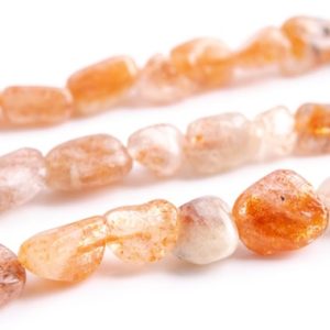 Shop Sunstone Chip & Nugget Beads! 3-5MM Orange Sunstone Beads Pebble Chips Grade A Genuine Natural Gemstone Loose Beads 16" / 8" Bulk Lot Options (117596) | Natural genuine chip Sunstone beads for beading and jewelry making.  #jewelry #beads #beadedjewelry #diyjewelry #jewelrymaking #beadstore #beading #affiliate #ad